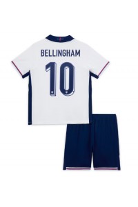 Engeland Jude Bellingham #10 Babytruitje Thuis tenue Kind EK 2024 Korte Mouw (+ Korte broeken)